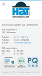 Mobile Screenshot of hat-dicht.de